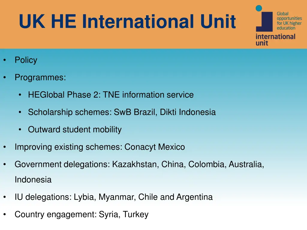 uk he international unit