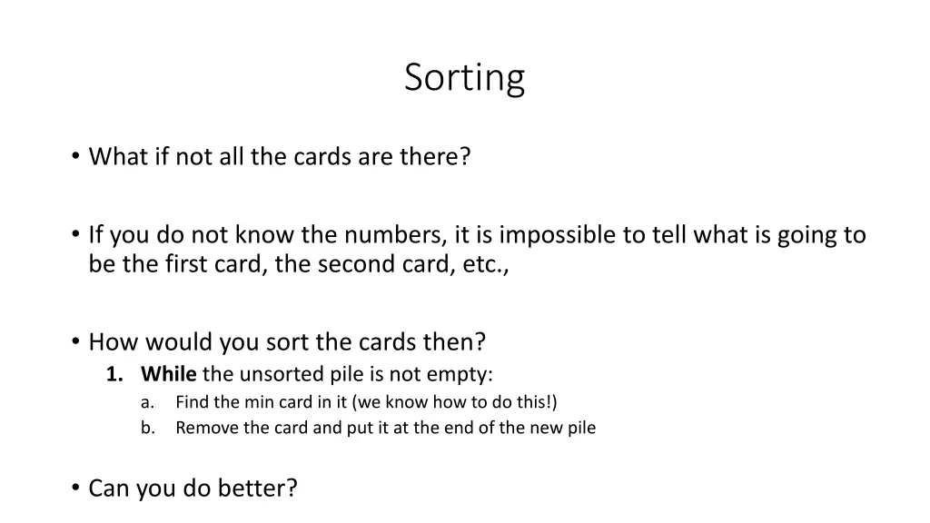 sorting 3