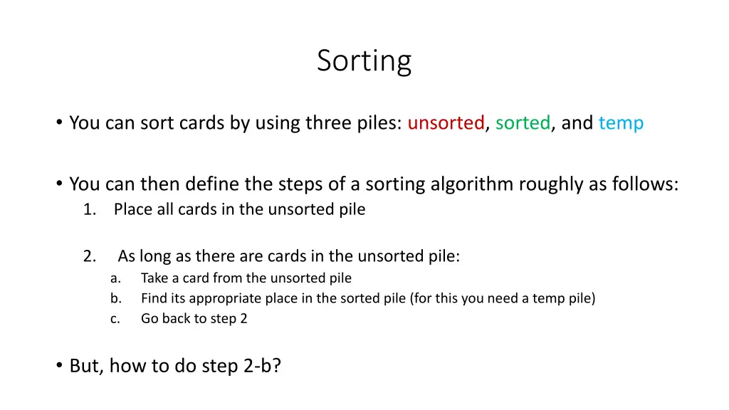 sorting 4