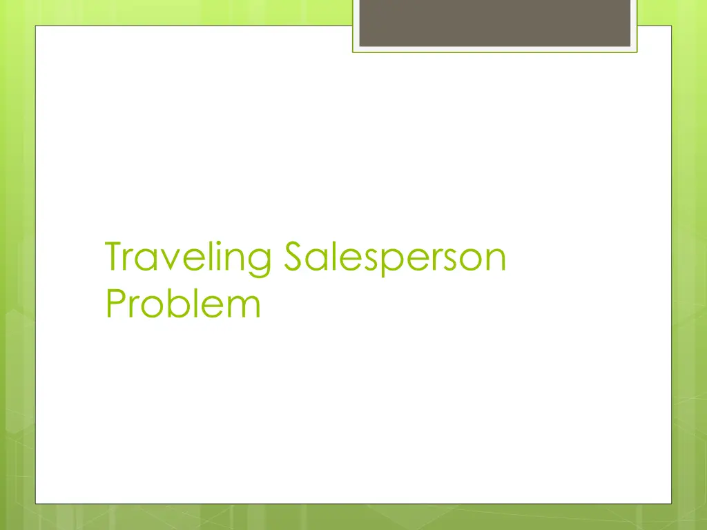 traveling salesperson problem