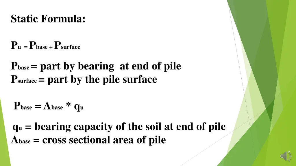 static formula