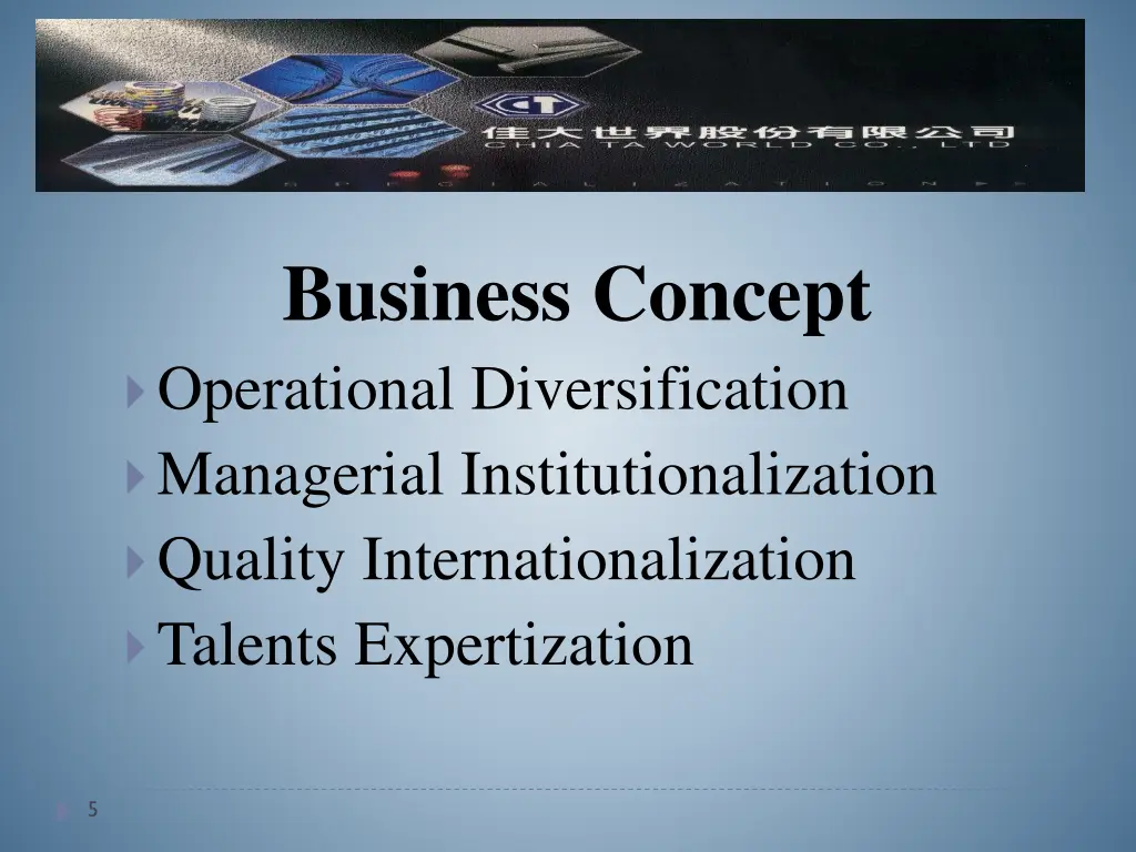 business concept operational diversification