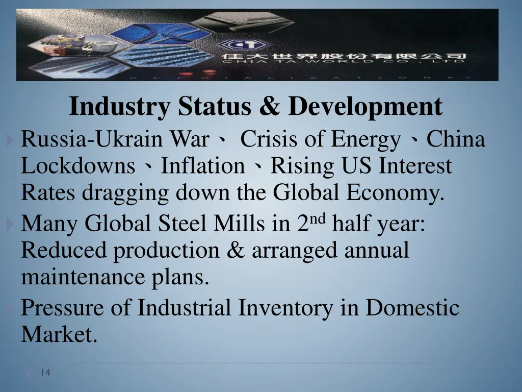 industry status development russia ukrain