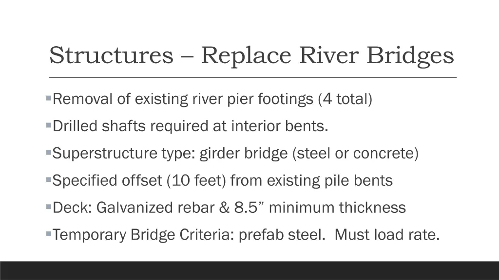 structures replace river bridges