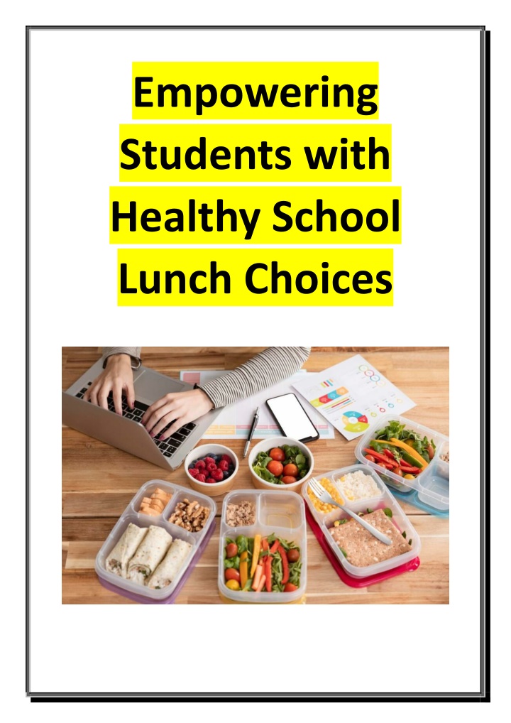 empowering students with healthy school lunch