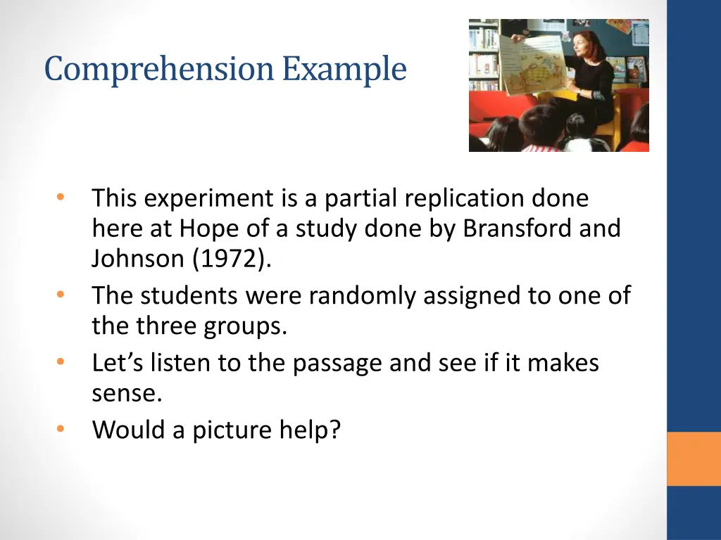 comprehension example 1