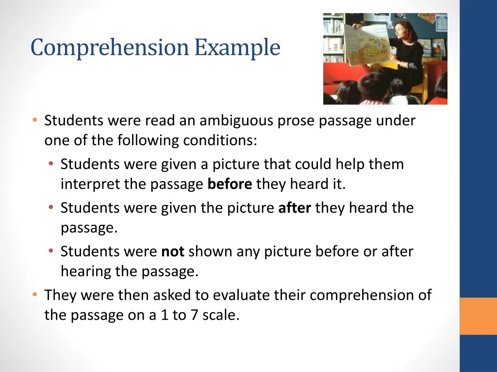 comprehension example