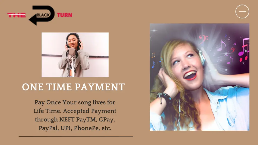 one time payment