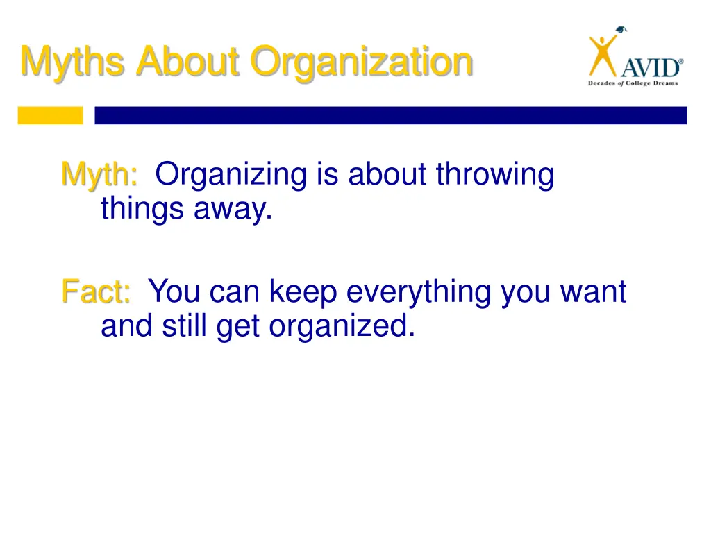 myths about organization 2