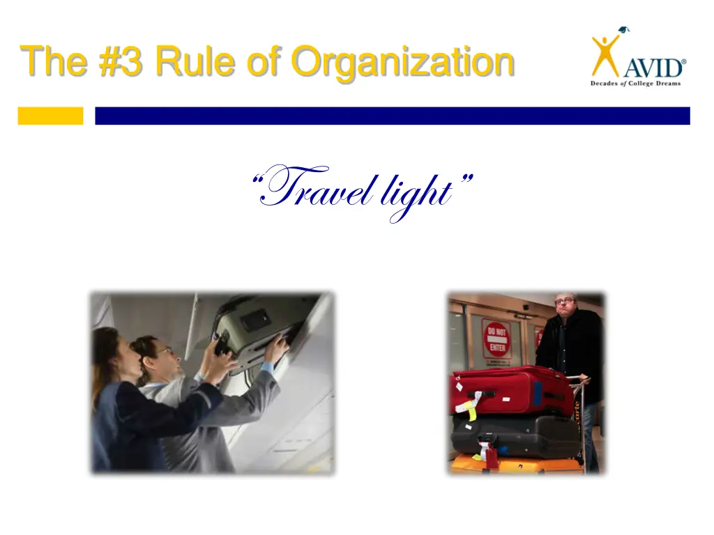 the 3 rule of organization