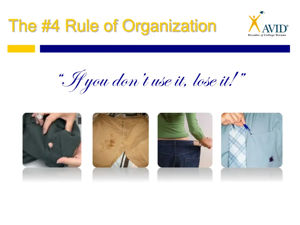 the 4 rule of organization