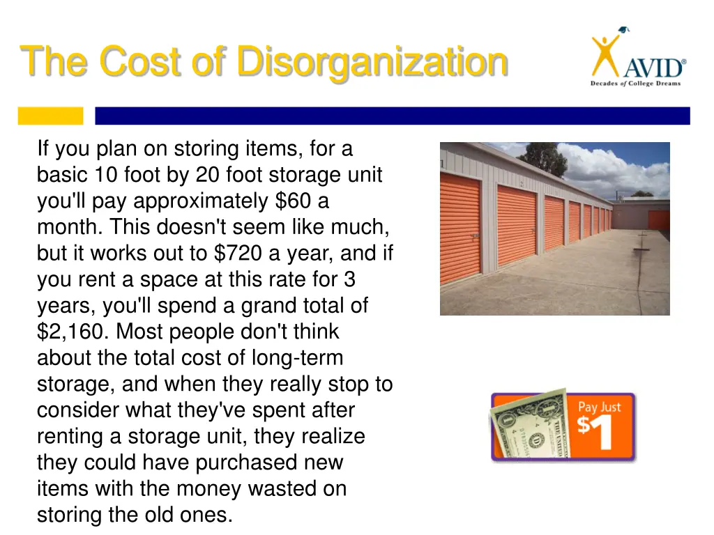 the cost of disorganization