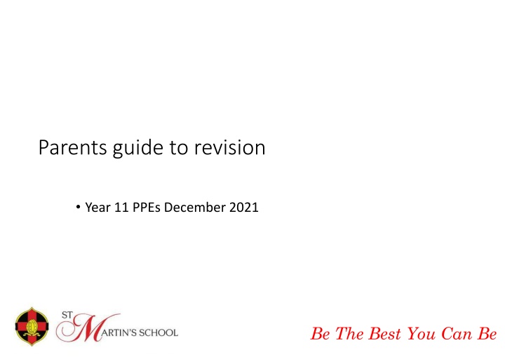 parents guide to revision