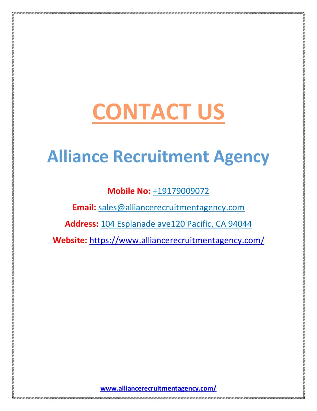 contact us