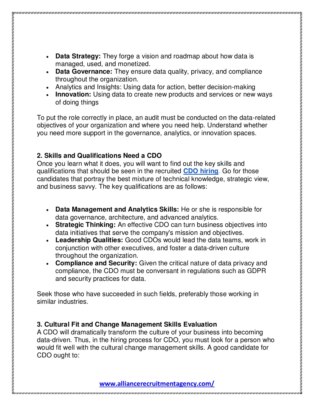 data strategy they forge a vision and roadmap