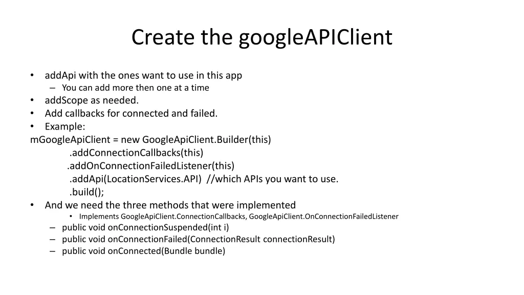 create the googleapiclient