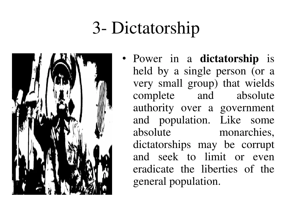 3 dictatorship