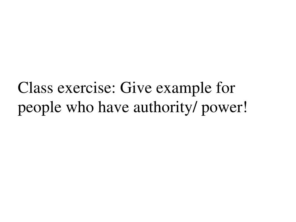 class exercise give example for people who have