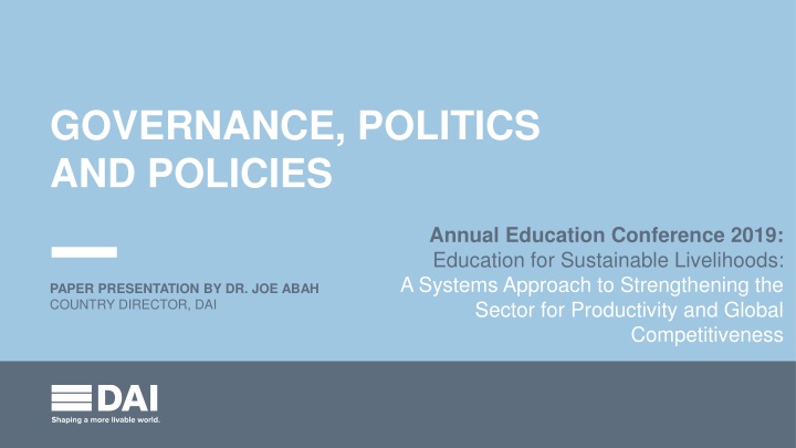 governance politics and policies