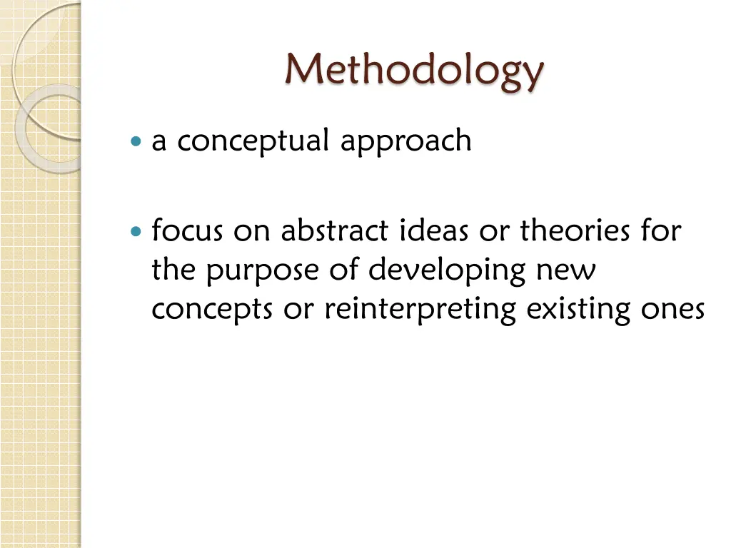 methodology