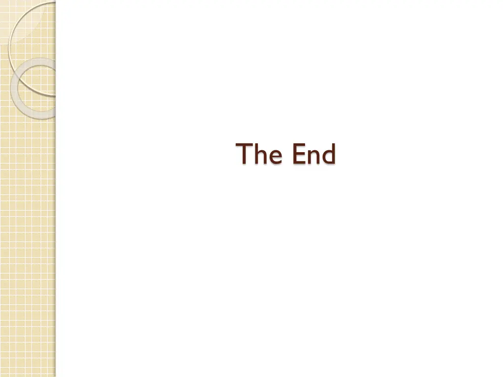 the end