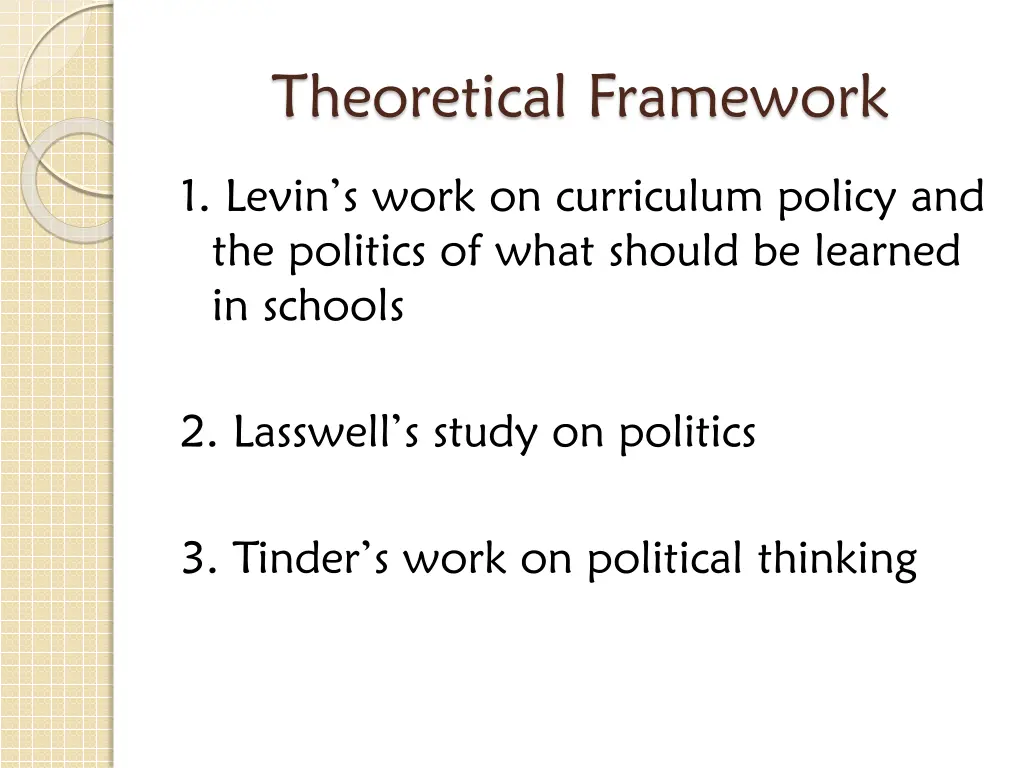 theoretical framework