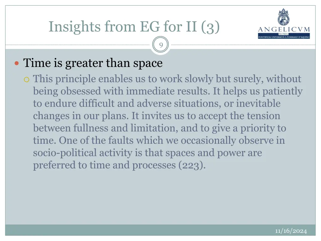 insights from eg for ii 3