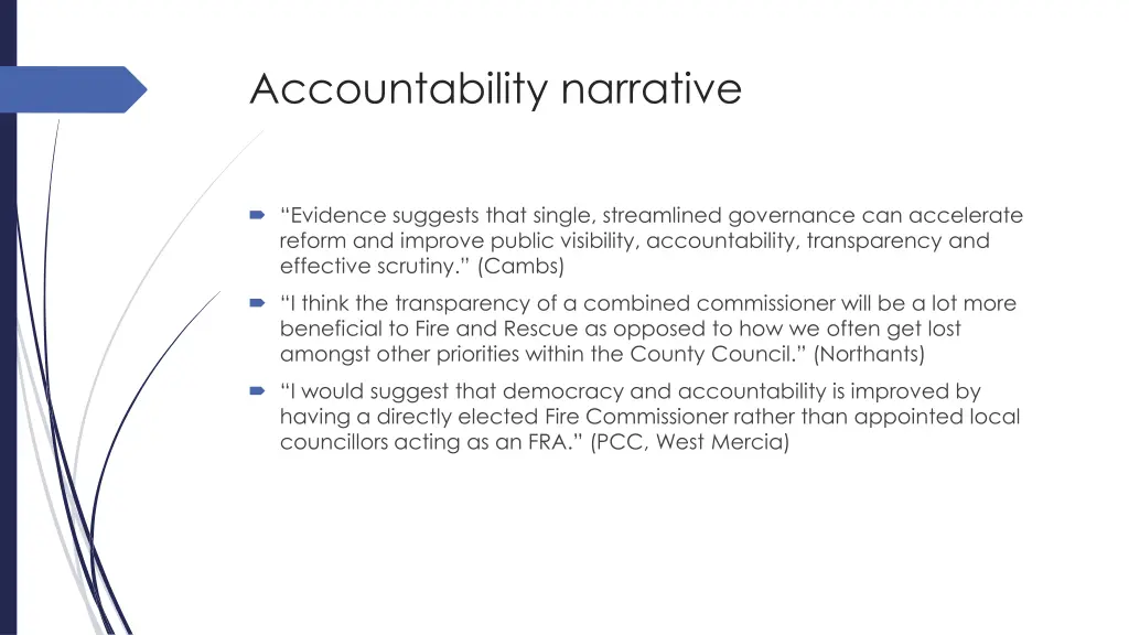 accountability narrative