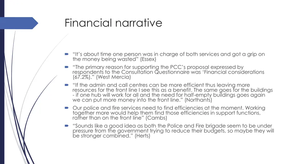 financial narrative