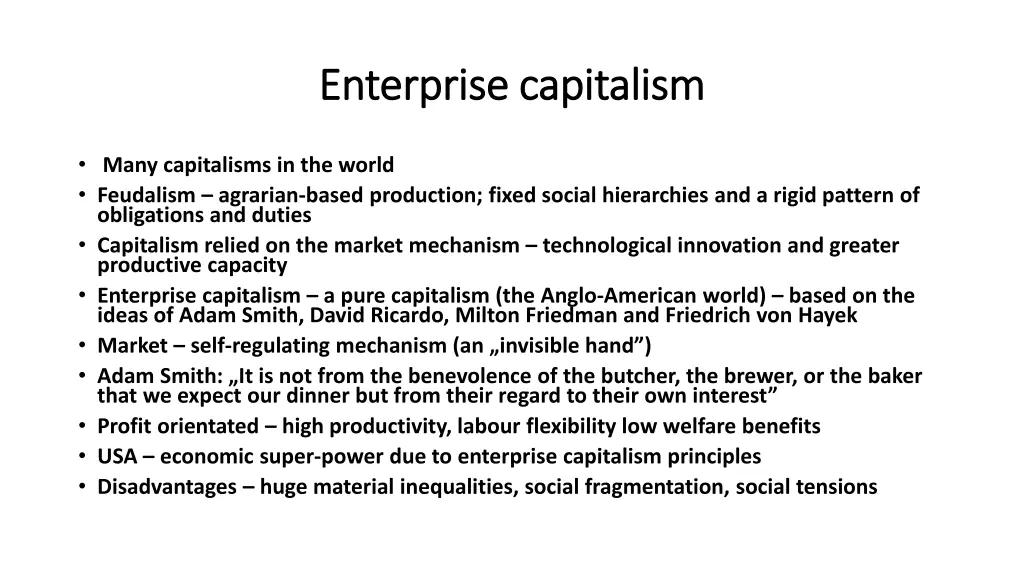 enterprise enterprise capitalism