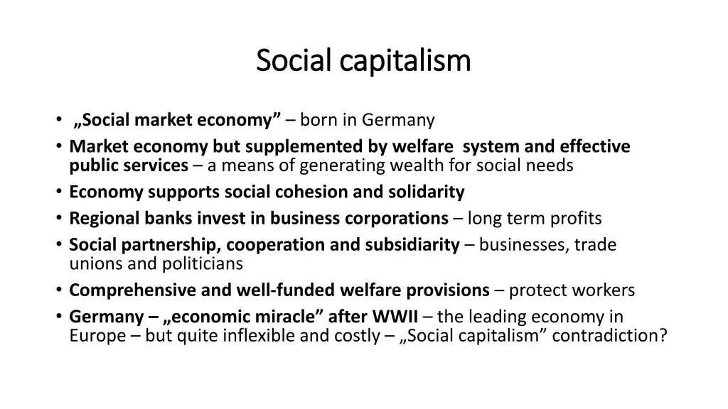 social social capitalism capitalism