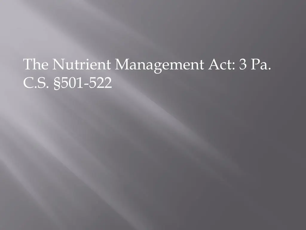 the nutrient management act 3 pa c s 501 522