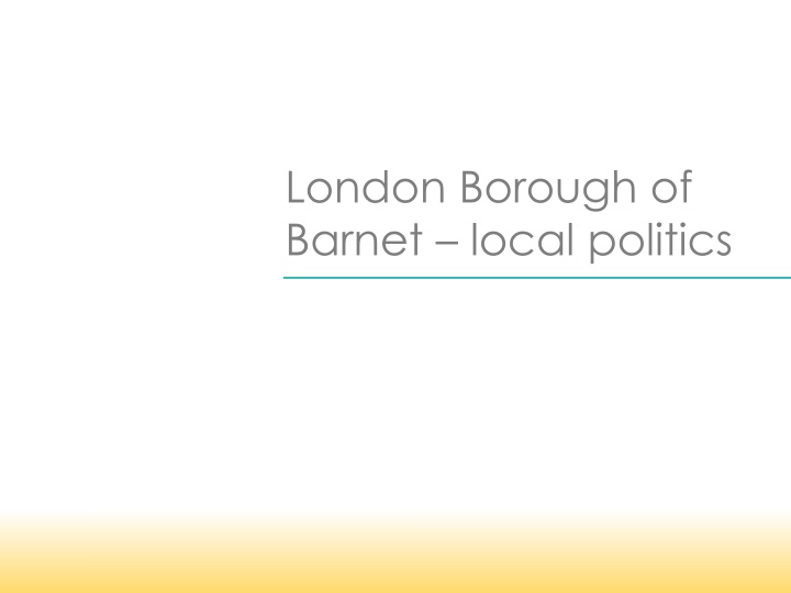 london borough of barnet local politics