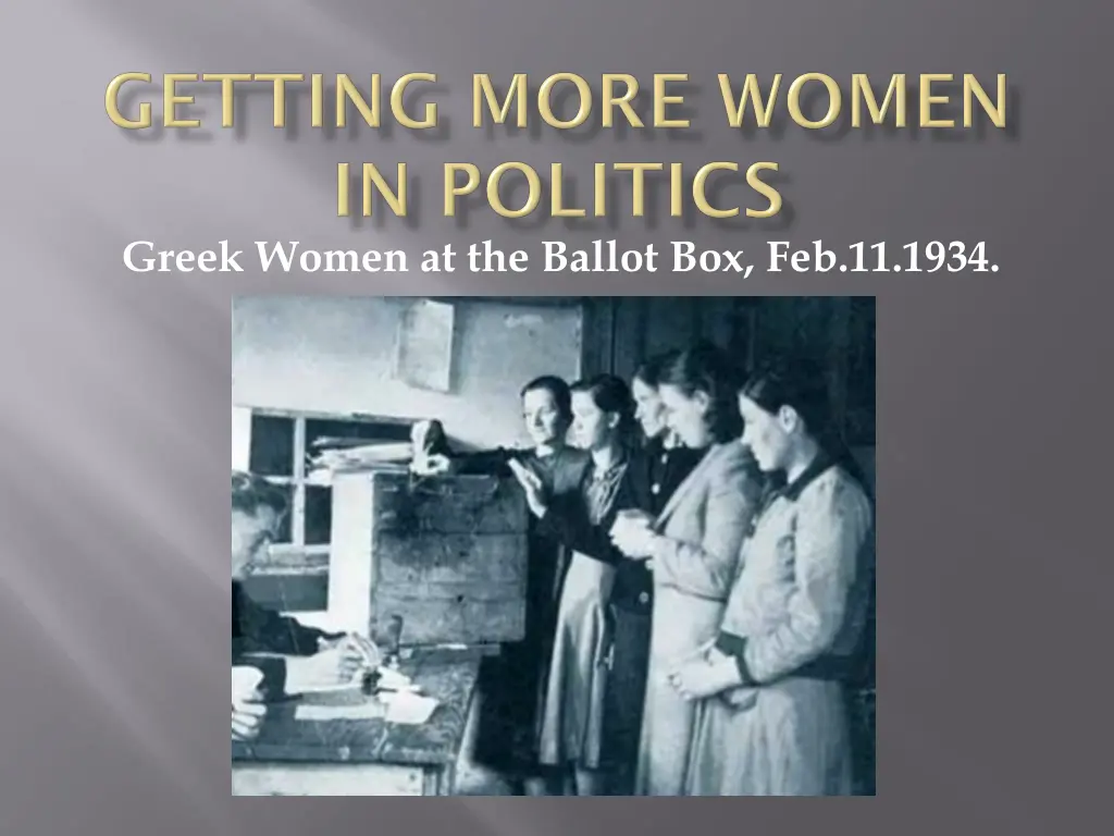 greek women at the ballot box feb 11 1934