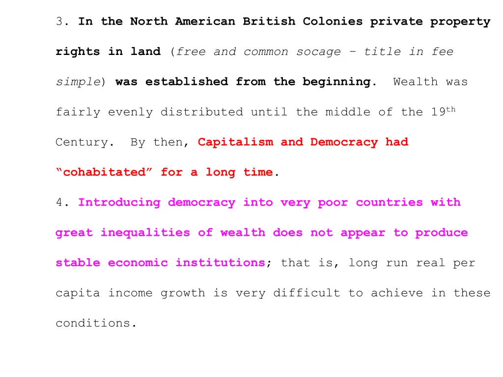 3 in the north american british colonies private