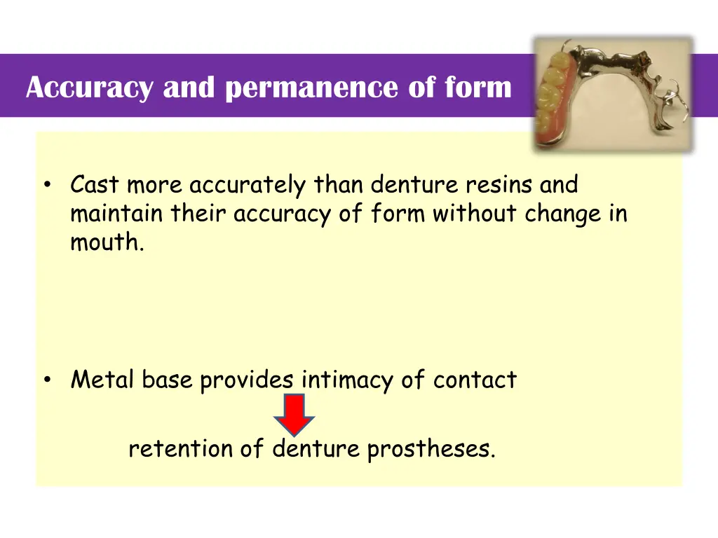 accuracy and permanence of form