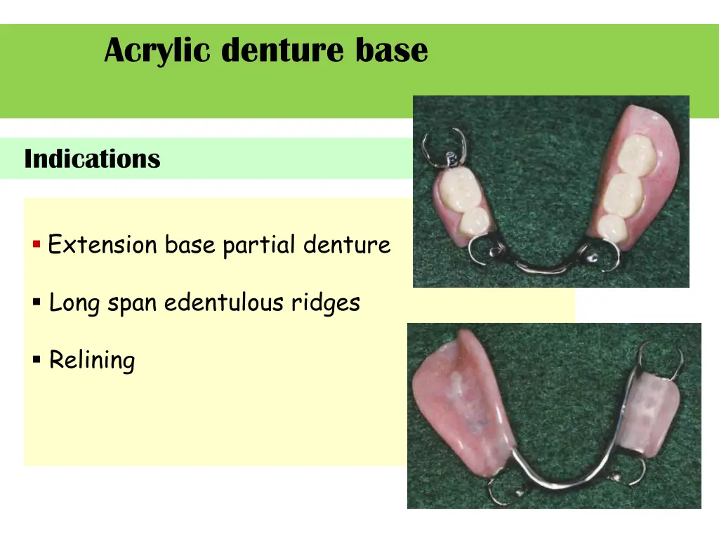 acrylic denture base