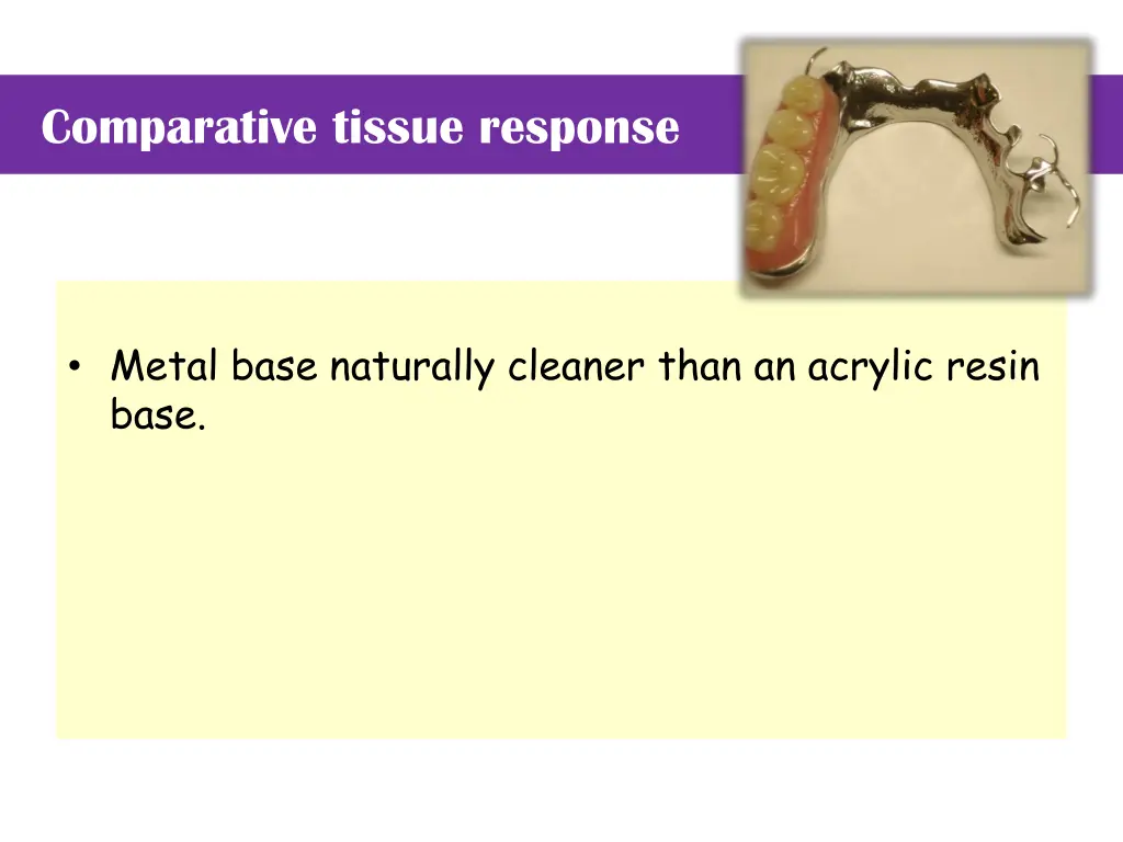 comparative tissue response