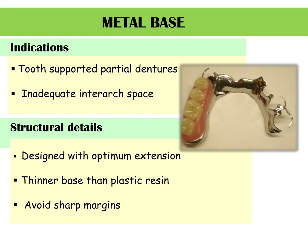 metal base