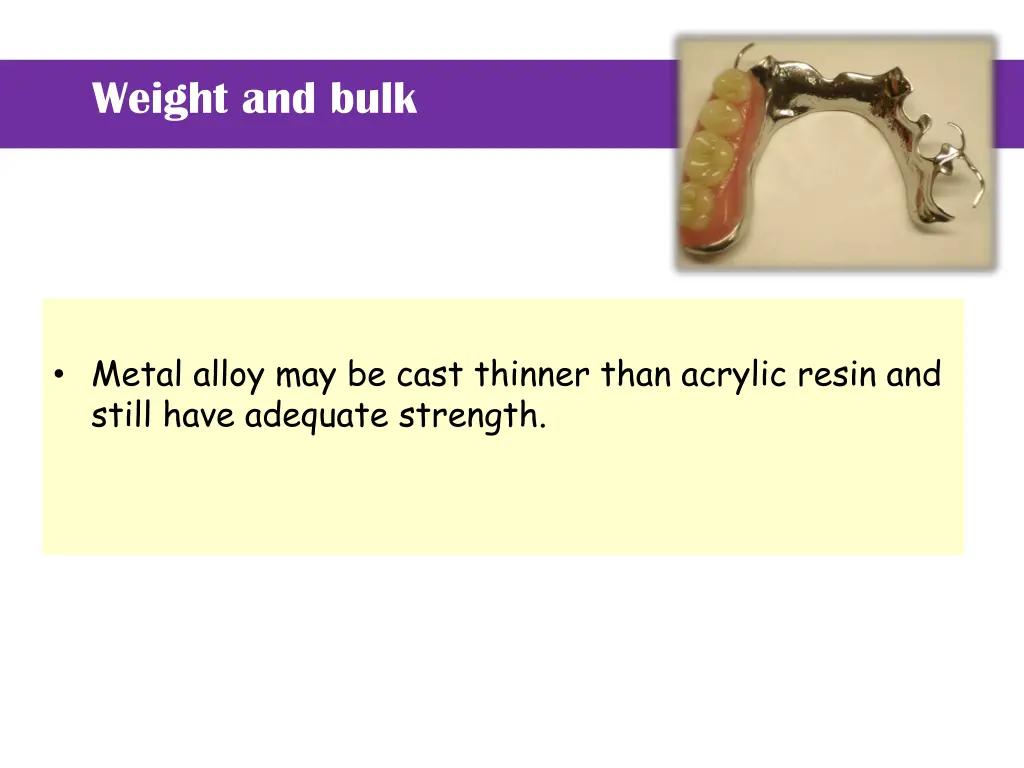 weight and bulk