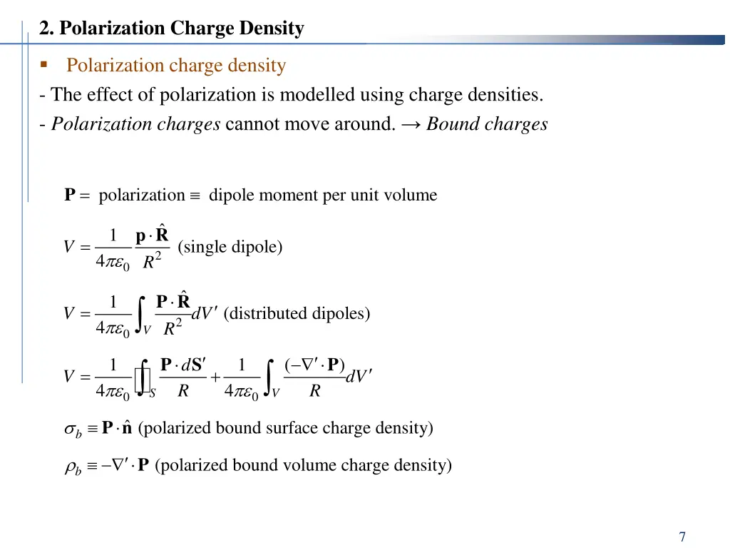 2 polarization charge density