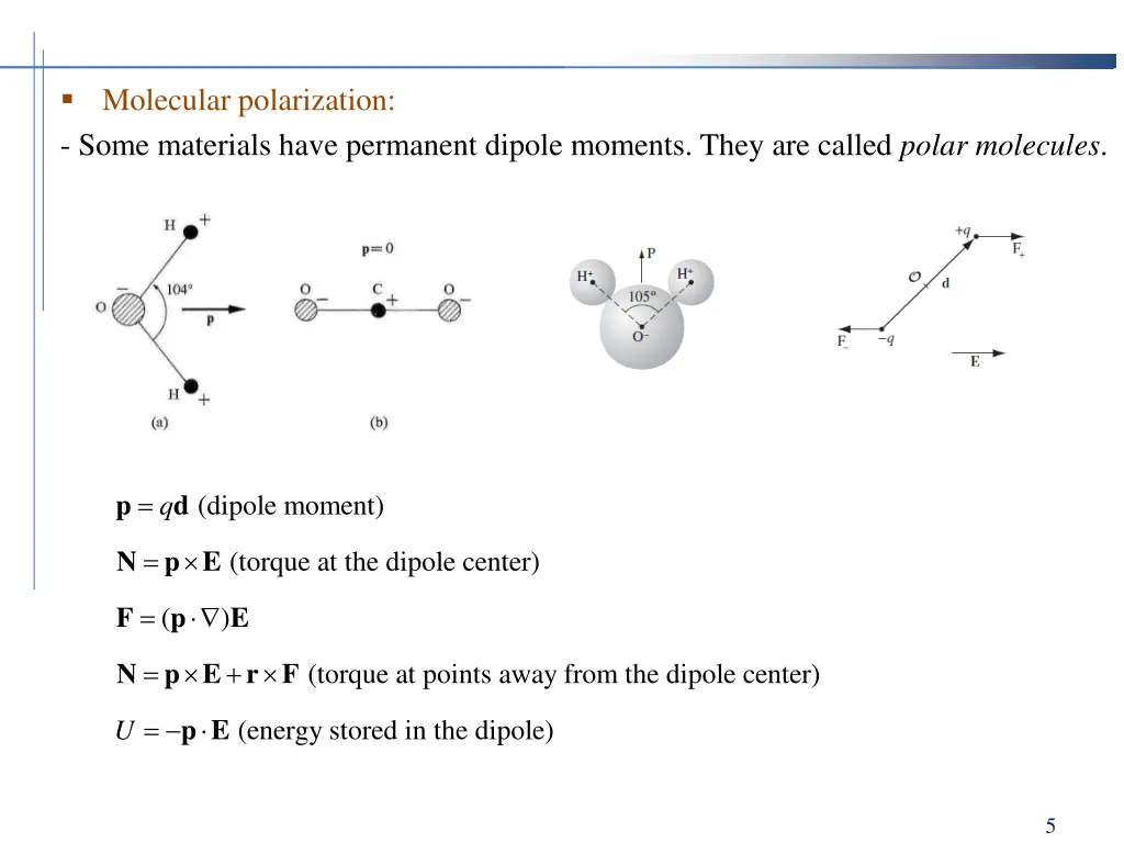 molecular polarization some materials have