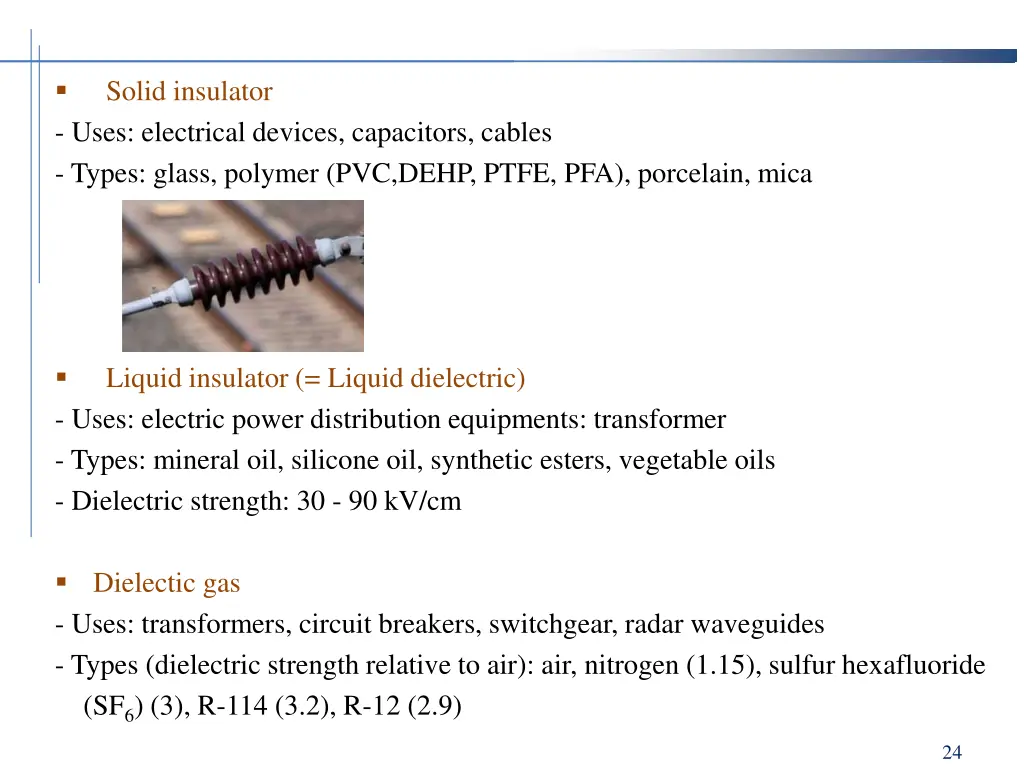 solid insulator