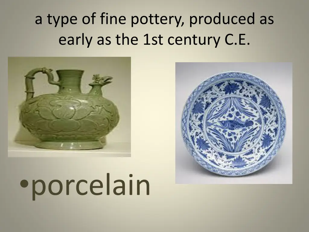 a type of fine pottery produced as early