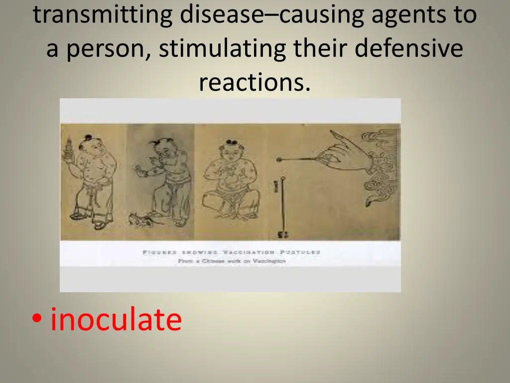 transmitting disease causing agents to a person