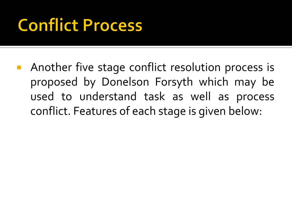 another five stage conflict resolution process