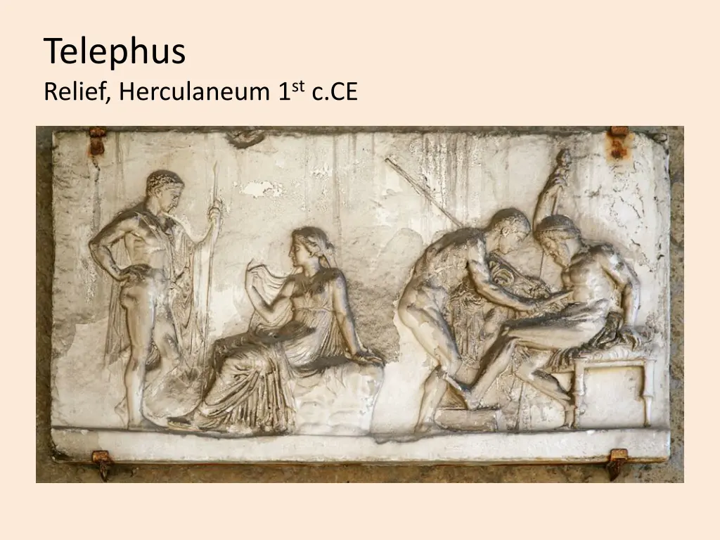 telephus relief herculaneum 1 st c ce