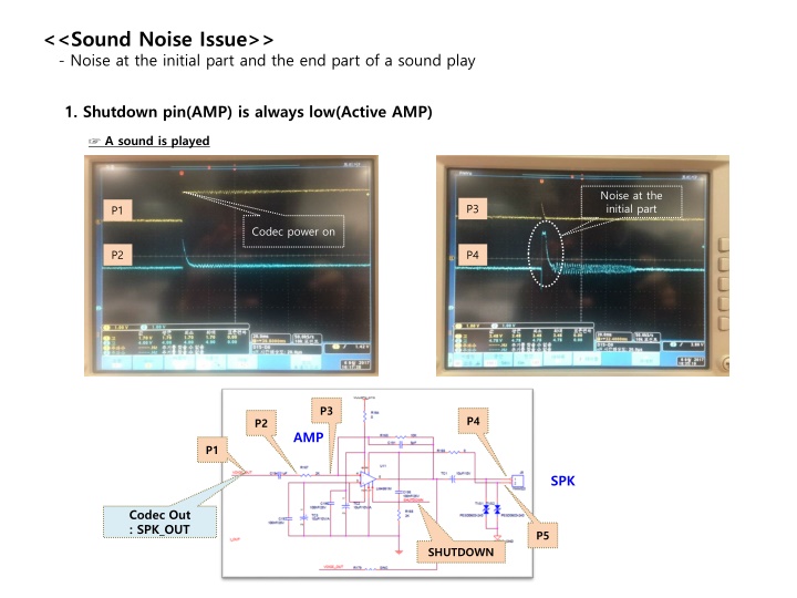 sound noise issue noise at the initial part