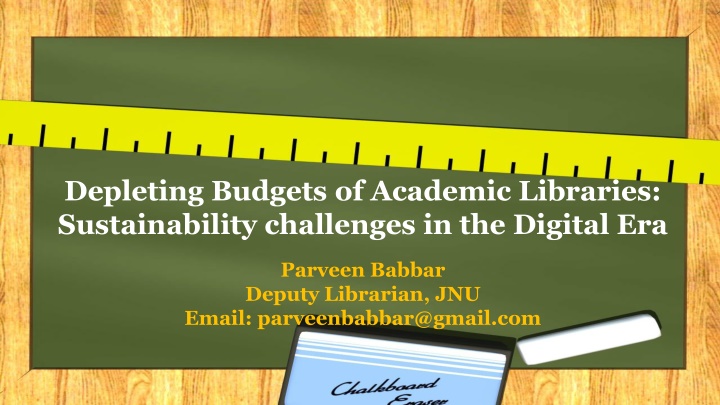 depleting budgets of academic libraries