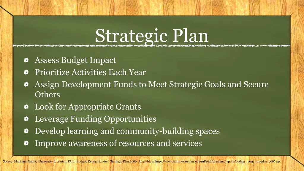 strategic plan